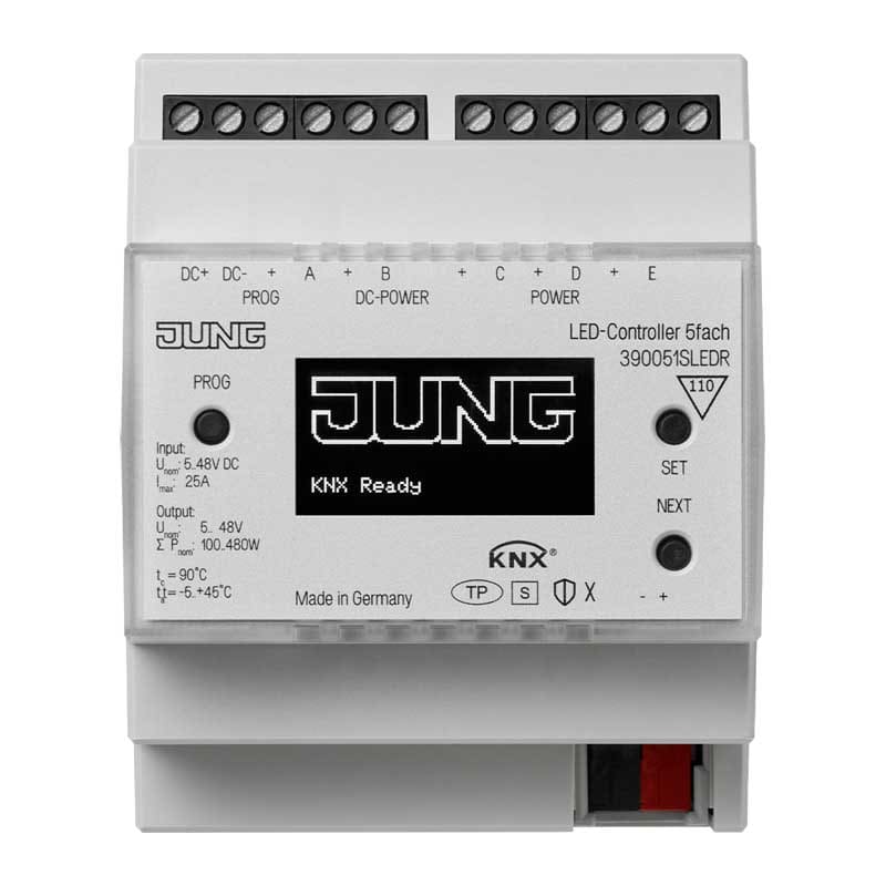 EURO UNITECH ELEKT UEK390051SLEDR CONTROLLER KNX PER LED, 5 CANALI