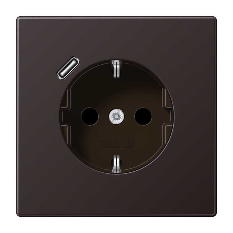 EURO UNITECH ELEKT UEKAL1520-18CD PRESA SCHUKOR, 1 CONN.CARICAB. USB C