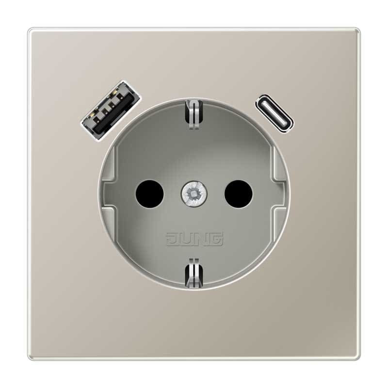 EURO UNITECH ELEKT UEKES1520-15CA PRESA SCHUKOR, 2 CONN.CARICAB. USB AC