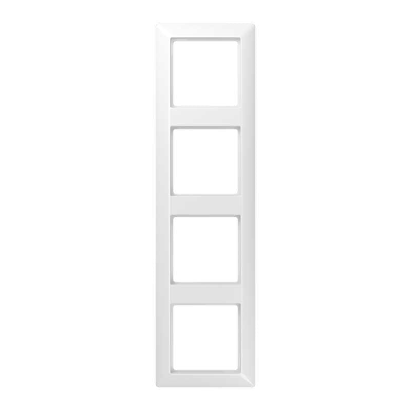 EURO UNITECH ELEKT UEKAS584WW PLACCA 4 MODULI, BIANCO ALPINO