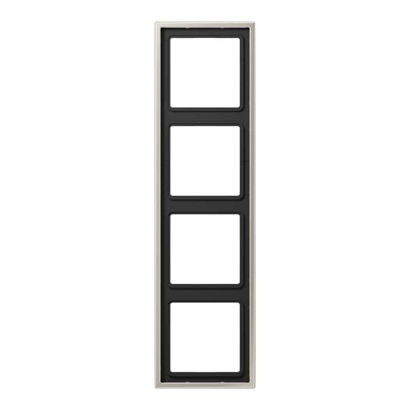 EURO UNITECH ELEKT - UEKES2984 PLACCA 4 MODULI, ACCIAIO INOX