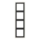 EURO UNITECH ELEKT - UEKES2984 PLACCA 4 MODULI, ACCIAIO INOX