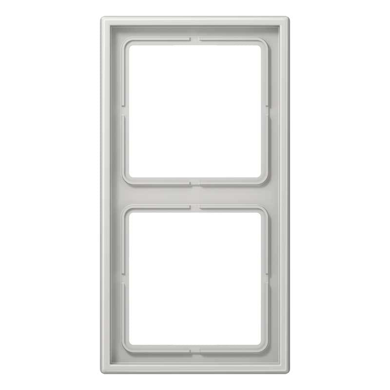 EURO UNITECH ELEKT - UEKLS982LG PLACCA 2 MODULI, GRIGIO CHIARO