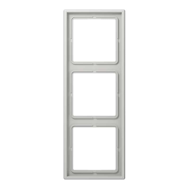 EURO UNITECH ELEKT UEKLS983LG PLACCA 3 MODULI, GRIGIO CHIARO