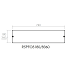 DKC-RAMBLOCK RMBR5PFC8180 PORTA DISTRIBUZIONE 800X180 CIECA