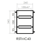 DKC-RAMBLOCK RMBR5TMC43 TELAIO 10 MODULI X 2