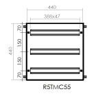 DKC-RAMBLOCK RMBR5TMC55 TELAIO 21 MODULI X 3