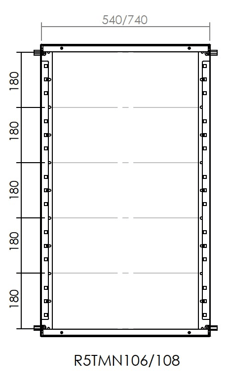 DKC-RAMBLOCK - RMBR5TMN106 TELAIO MODULARE 1000X600