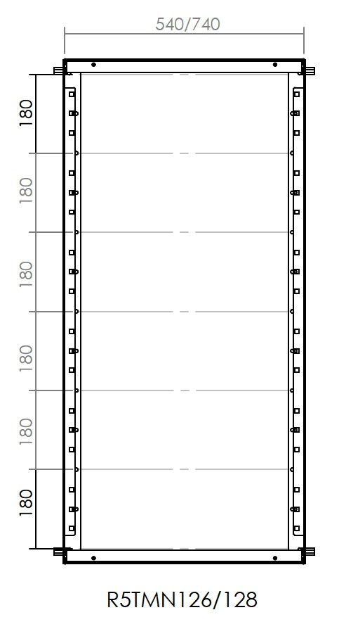DKC-RAMBLOCK - RMBR5TMN128 TELAIO MODULARE 1200X800