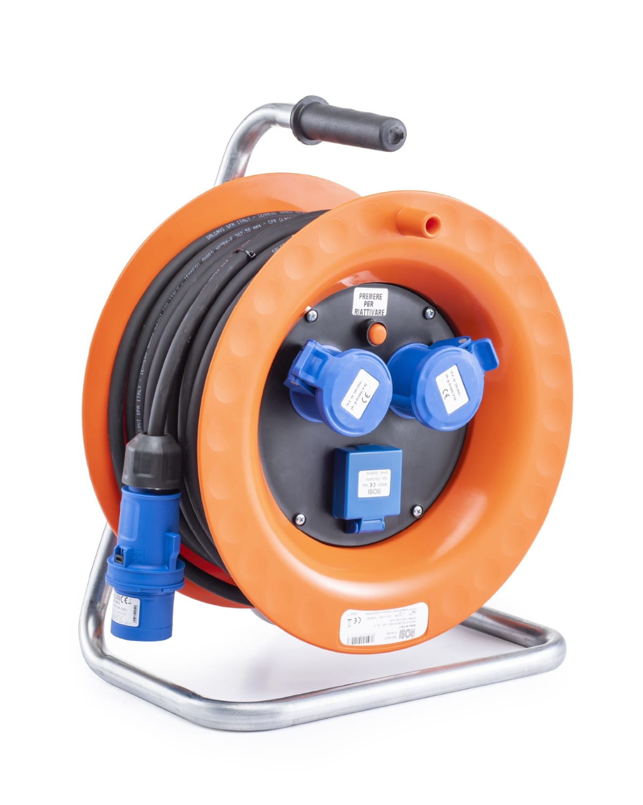 ROSI MATERIALE ELETT RCO4021 AVV 30MT 3X2,5 2PR 16A 3P IP44+1SCHUKO+D