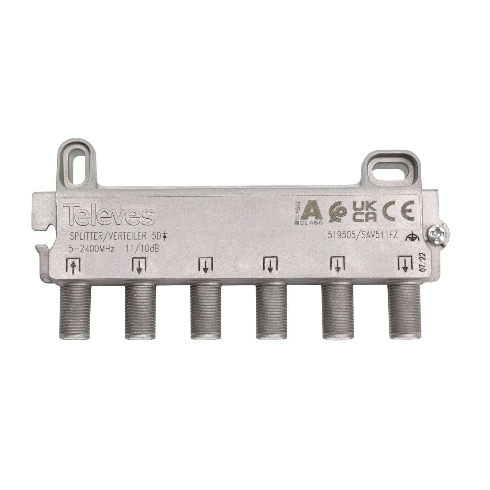 TELEVES ITALIA SRL TVV519505 PARTITORE 5...2400MHZ F 5VIE 11/10DB