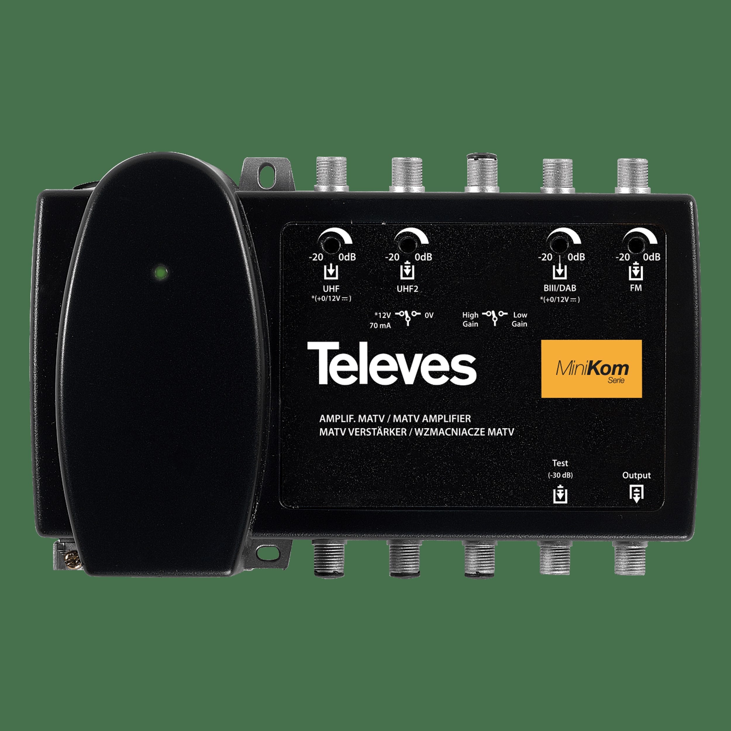 TELEVES ITALIA SRL TVV539220 AMP. MINIKOM MATV 4I/1U F FM-BIII/DAB-U-