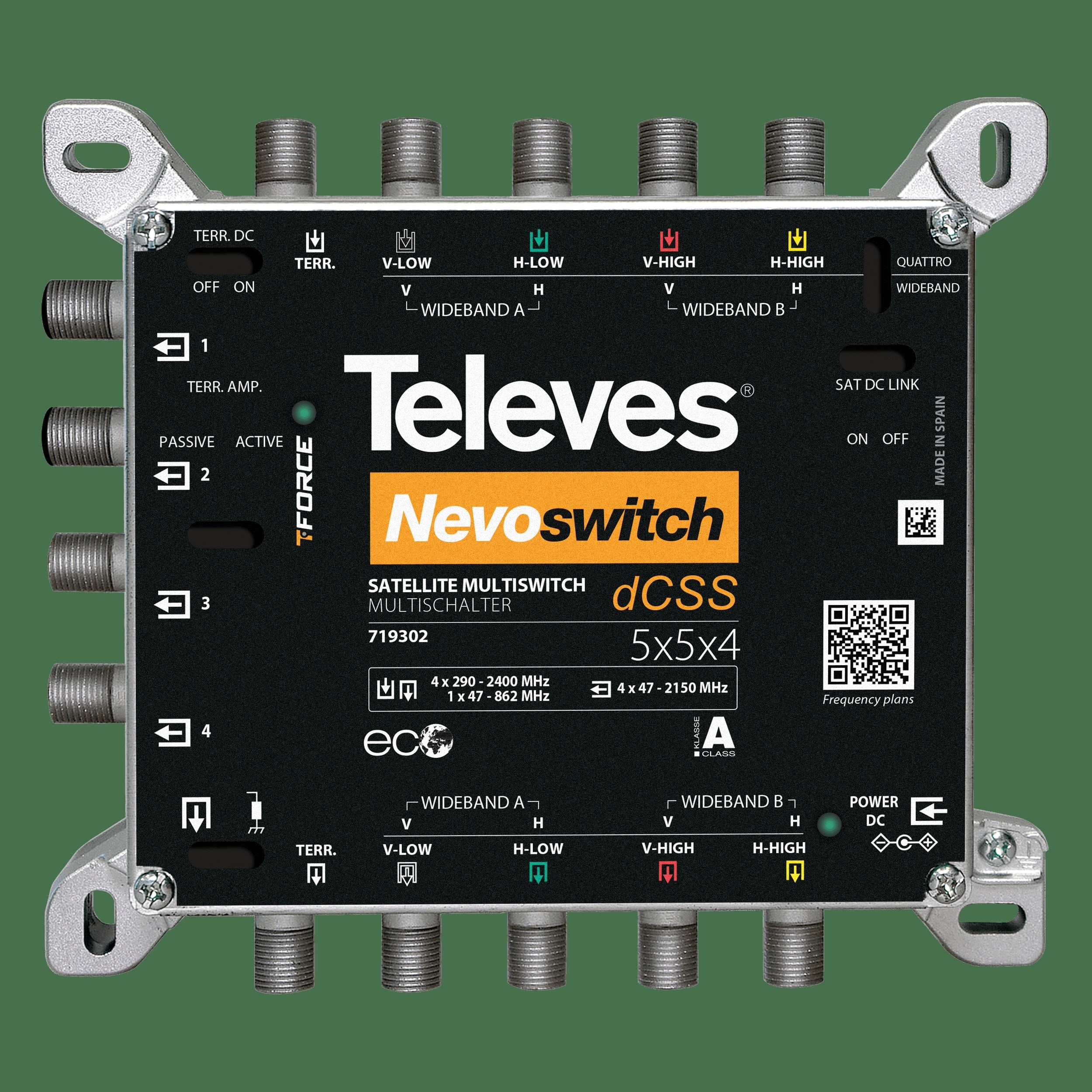 TELEVES ITALIA SRL TVV719302 NEVOSWITCH DCSS WB 5X5X4 2SAT SKY