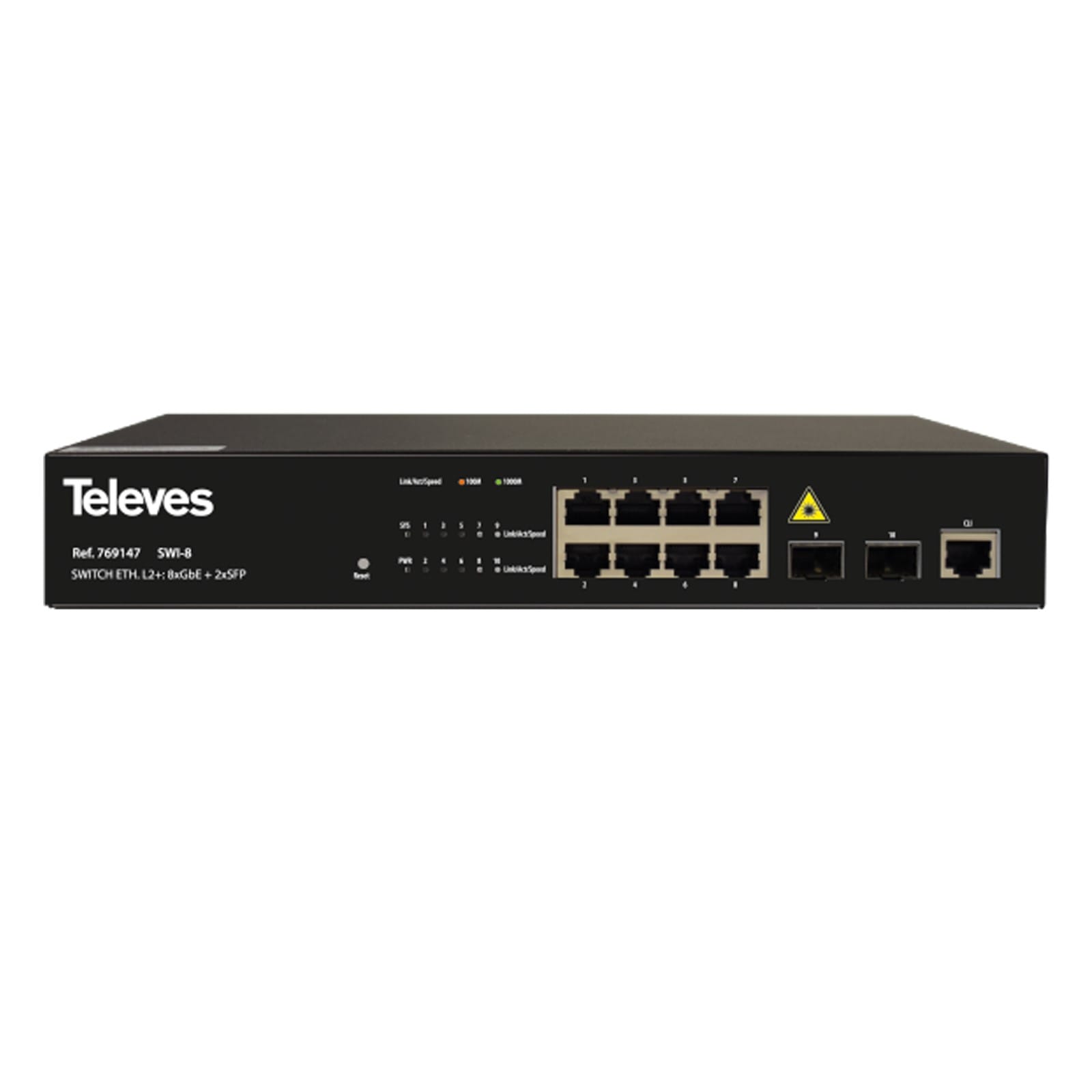 TELEVES ITALIA SRL TVV769147 SWITCH ETH. L2+: 8XGBE + 2XSFP