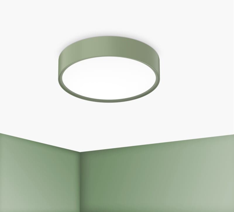 CENTURY ITALIA SRL CUYBCL-1730VE PLAF. BLANCA LUXE 300MM VERDE SALVIA