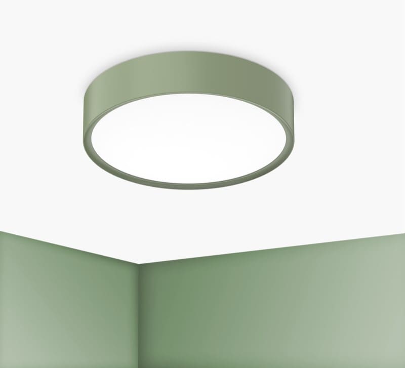 CENTURY ITALIA SRL CUYBCL-2440VE PLAF. BLANCA LUXE 400MM VERDE SALVIA