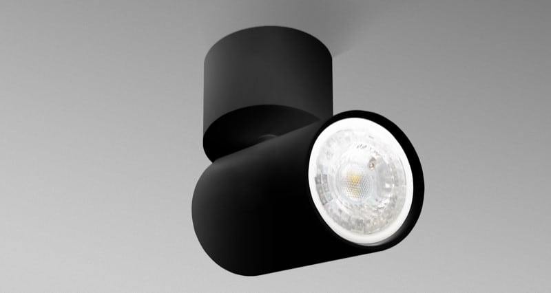 CENTURY ITALIA SRL CUYENRN-GU10 FARETTO SOFFITTO ENFASI ROUND NERO