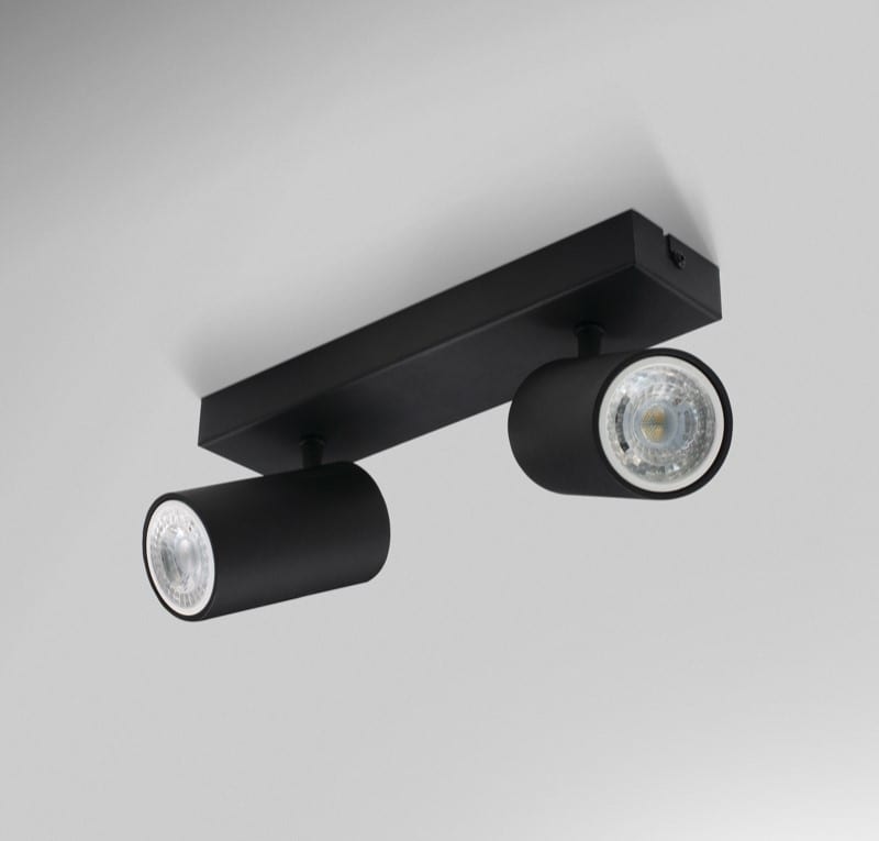 CENTURY ITALIA SRL - CUYENSN-2GU10 FARETTO SOFFITTO ENFASI SQUARE NERO