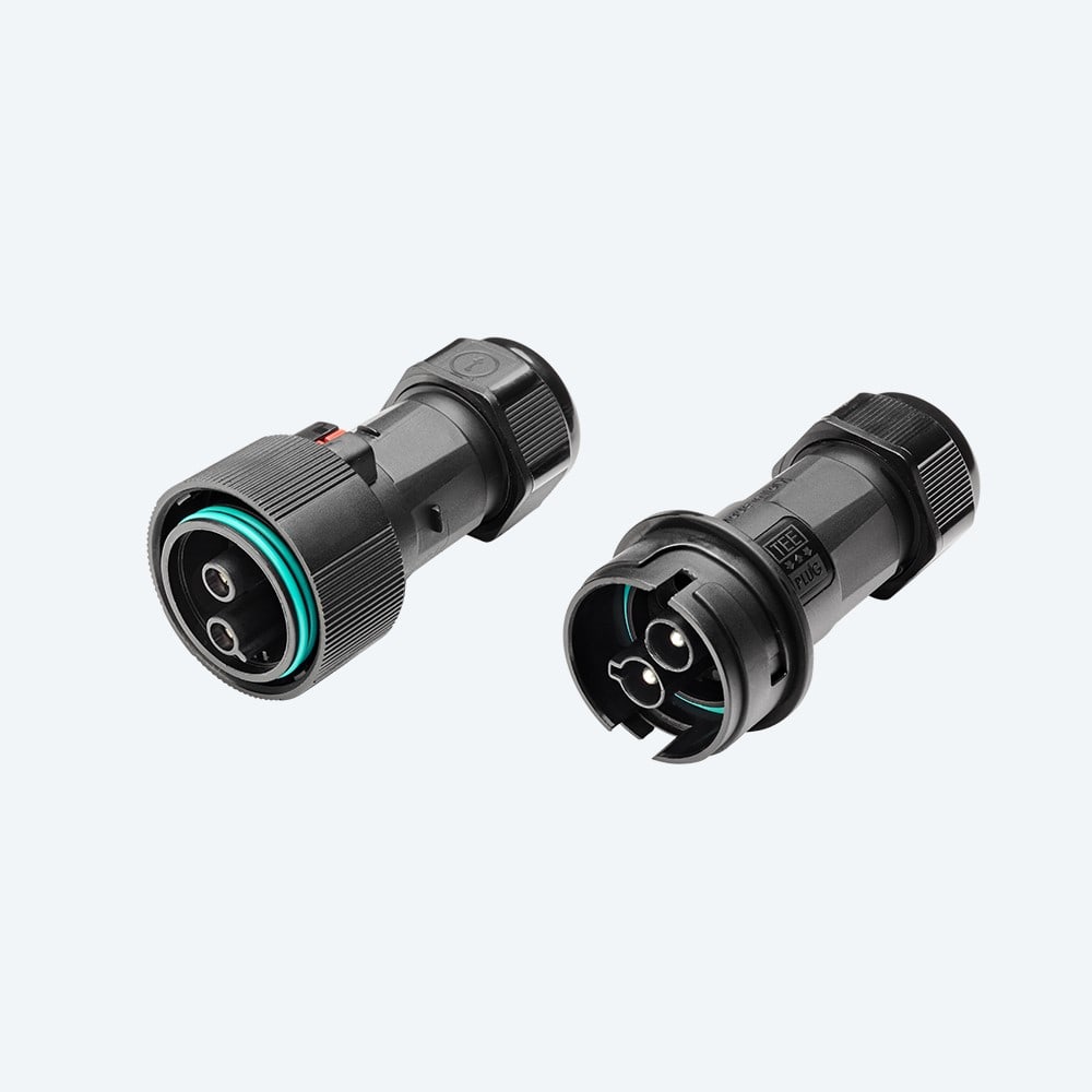 TECHNO SRL TLHTHB.405.A2EU.R KIT CONN PLUG-SOCKET 2P SCREW IP68 UP