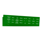 GRAFOPLAST SRL GRAEVO1527G TARGHETTA PVC VERDE 27X15MM 264PZ