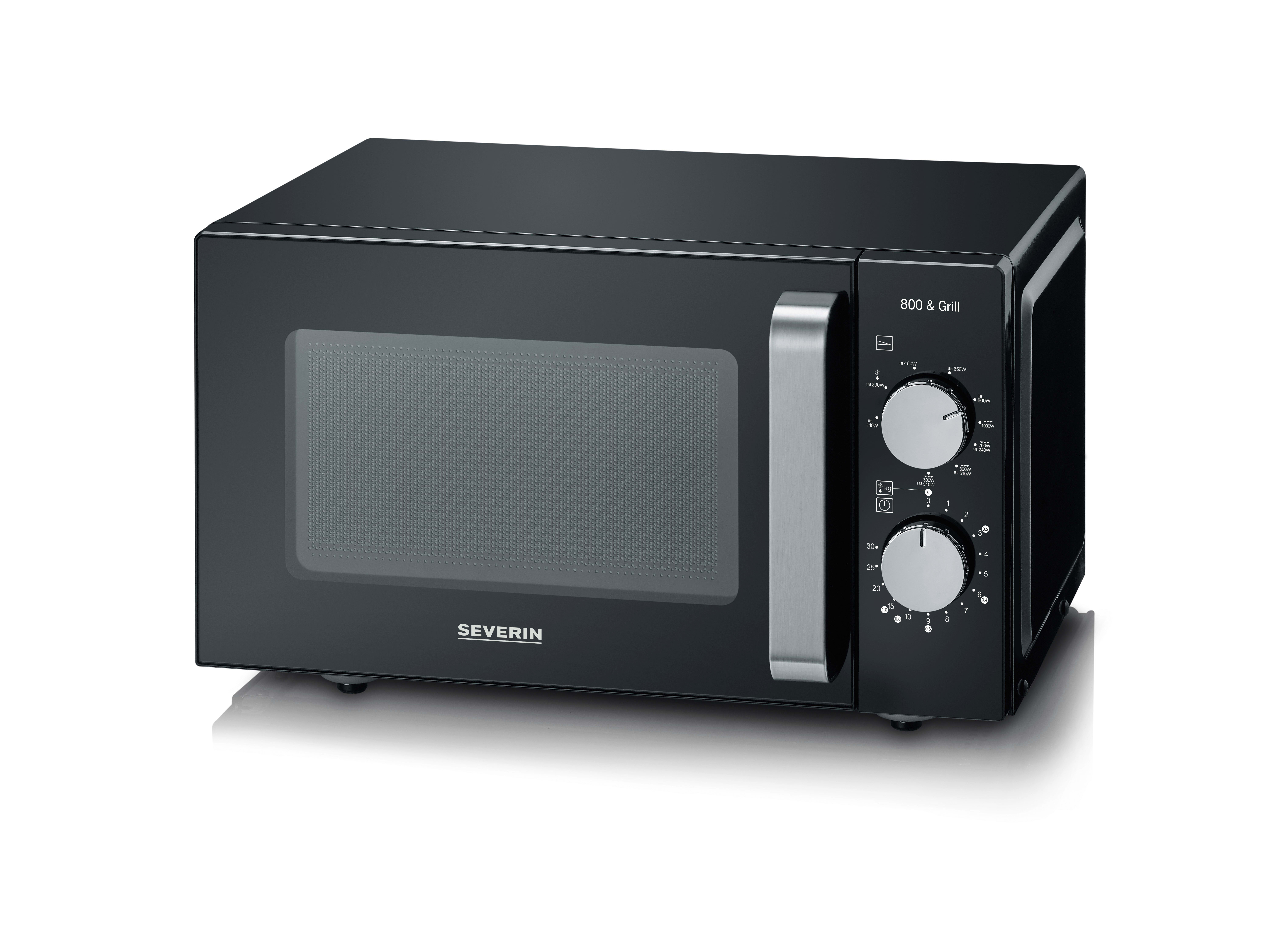 Severin SEV776200 Mikrowelle m. Grill 800/1000W 20L 9Stufe