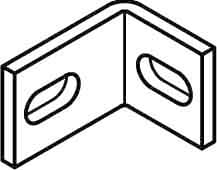 DIETZEL - DIE026735 Winkellasche, fA1/4r KHA, 45x40x60 mm, t