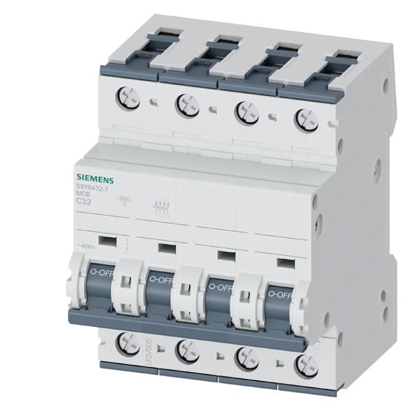 Siemens Hausgerate - SIZ5SY64327 Leitungsschutzschalter 400V 6kA, 4-polig