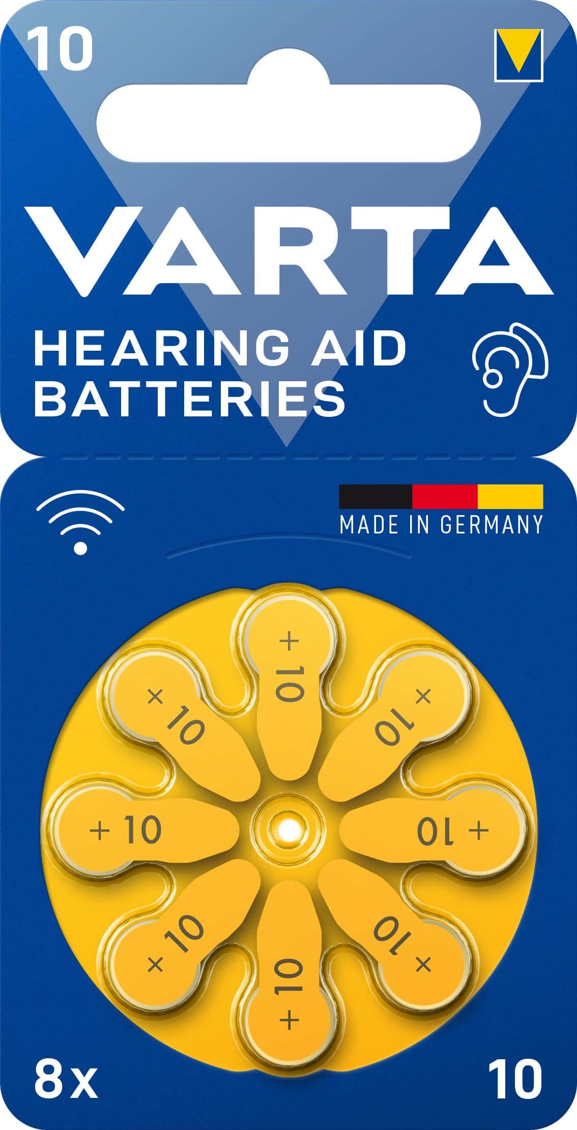 VARTA CONSUMER BATT VAT24610101418 HEARING AID BATTERY 10 BLI 8