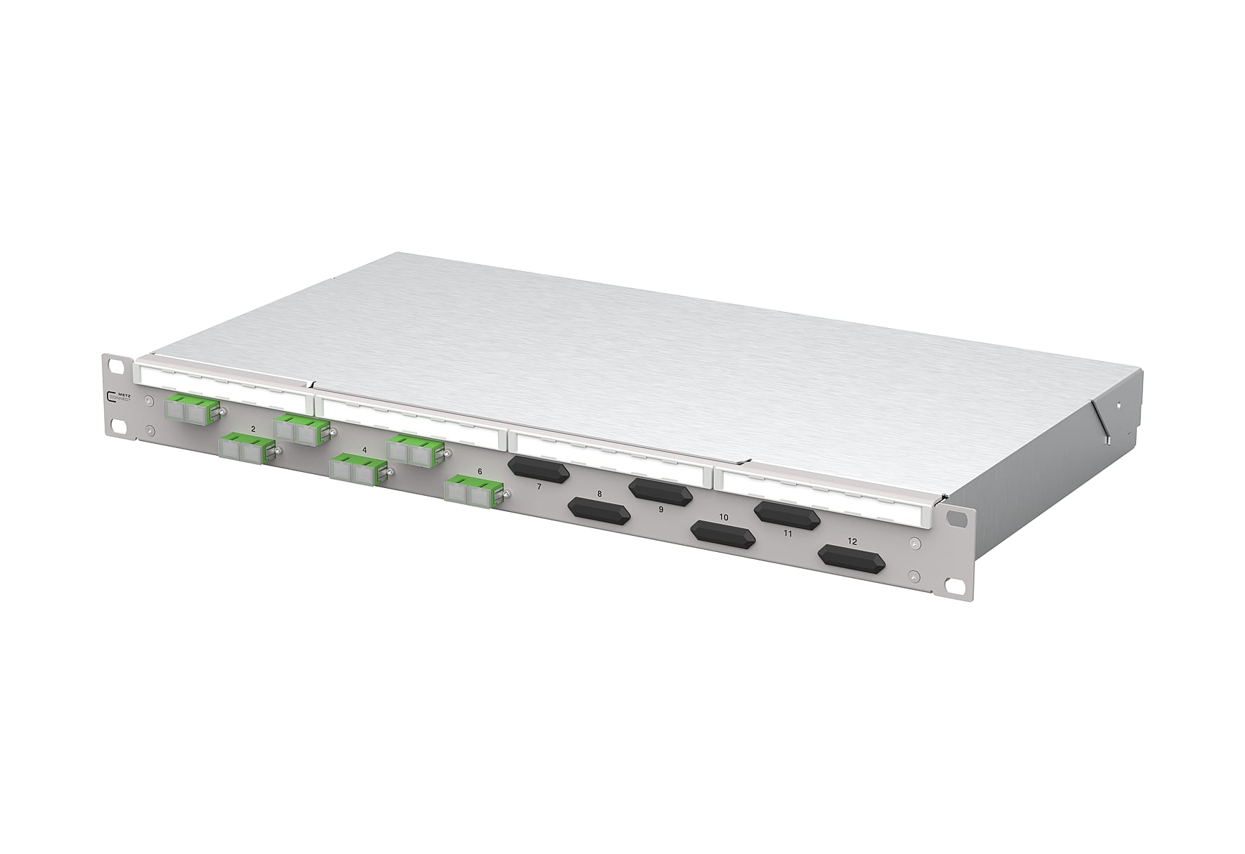 Metz - MEZ150450F206-F OpDAT fix2 Patchfeld VIK 6xSC-D APC OS2