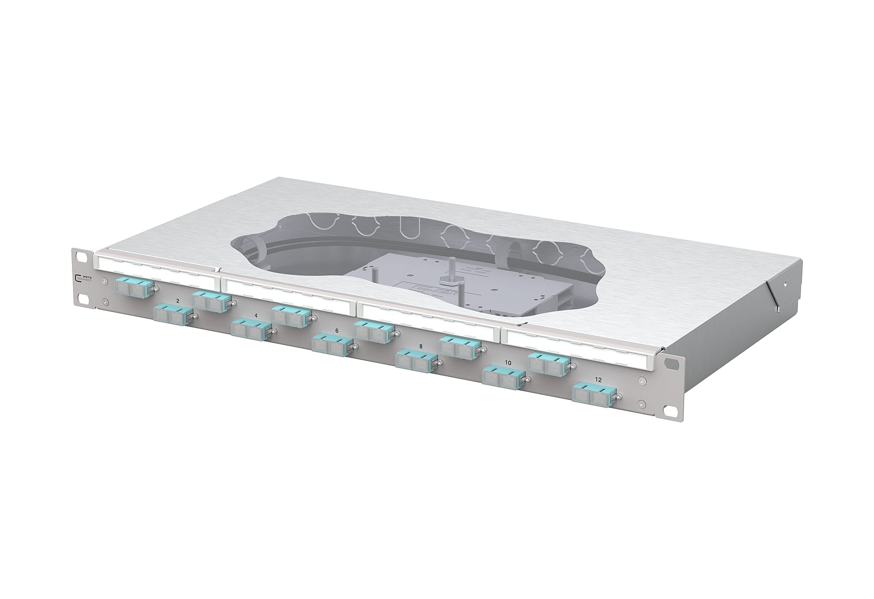 Metz MEZ150455BA12-F OpDAT fix2 Patchfeld splice 12xSC-D OM3