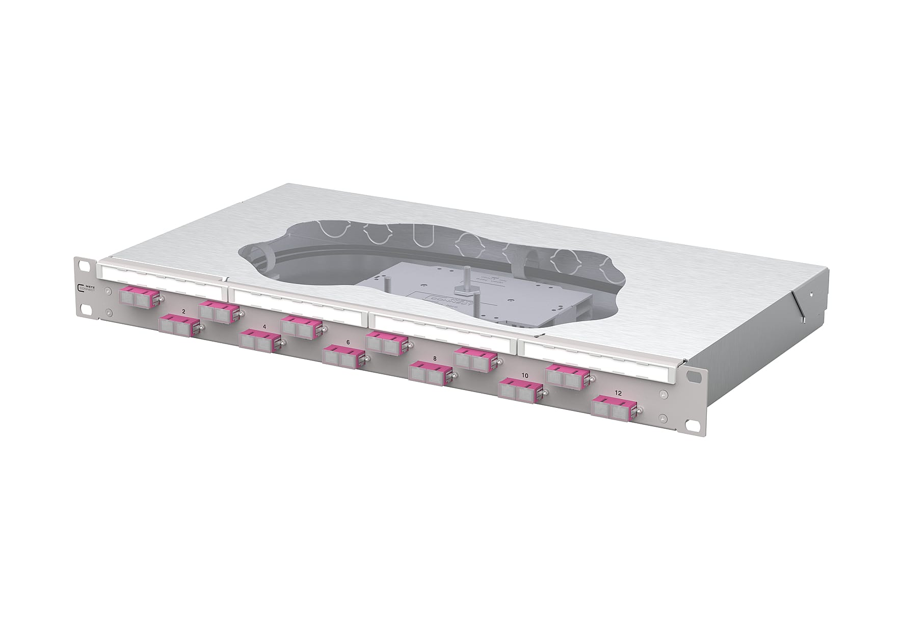 Metz - MEZ150457BB12-F OpDAT fix2 Patchfeld splice 12xSC-D OM4