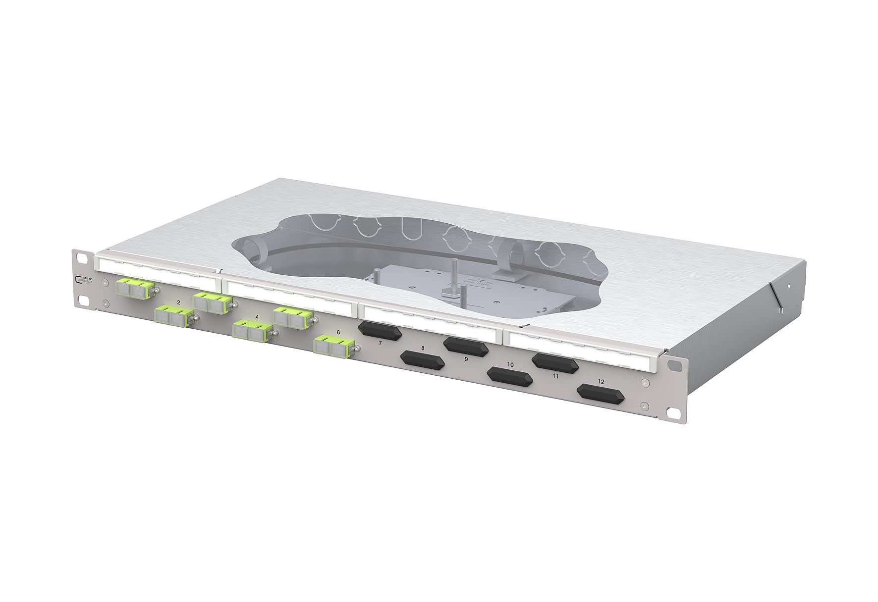 Metz - MEZ150458BM06-F OpDAT fix2 Patchfeld splice 6xSC-D OM5