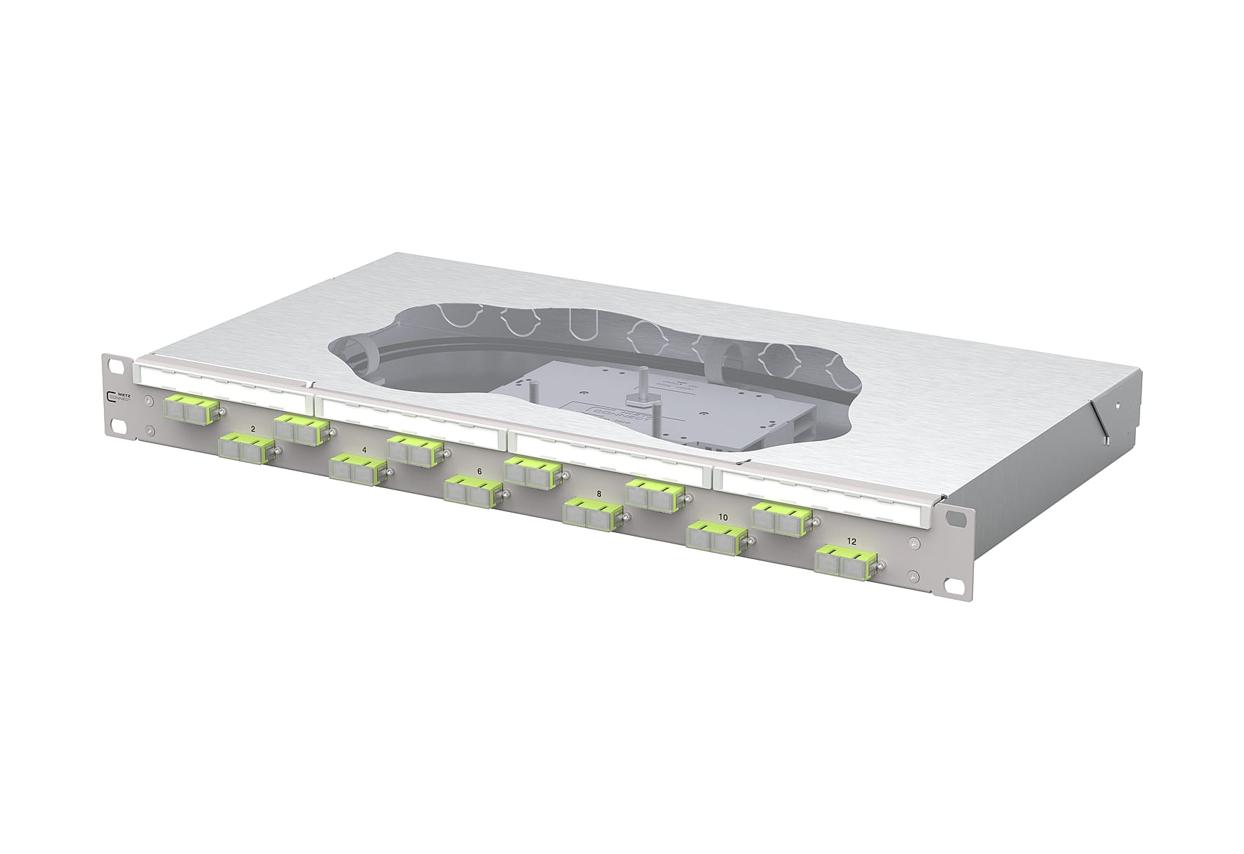 Metz - MEZ150458BM12-F OpDAT fix2 Patchfeld splice 12xSC-D OM5