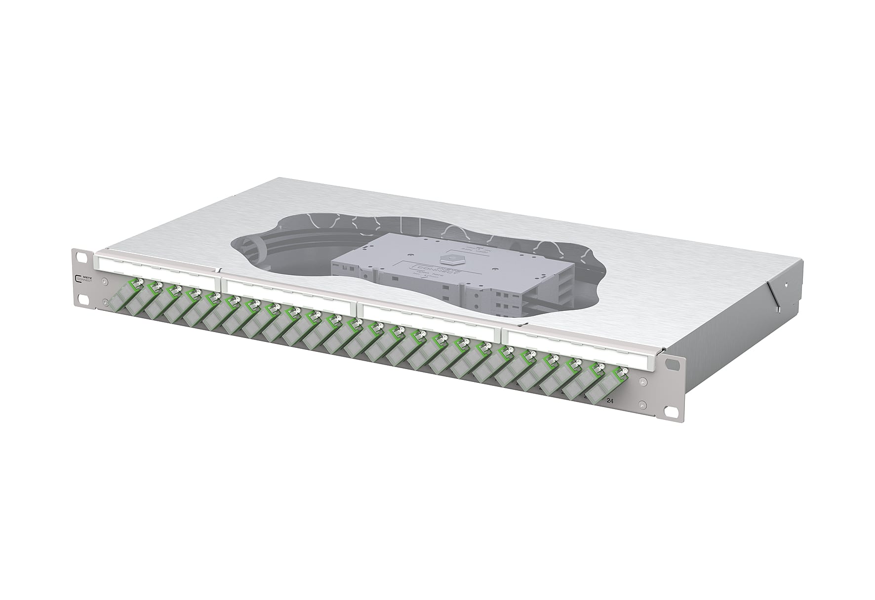 Metz - MEZ150459F224-E OpDAT fix2 Patchfeld splice 24xSC-D APC