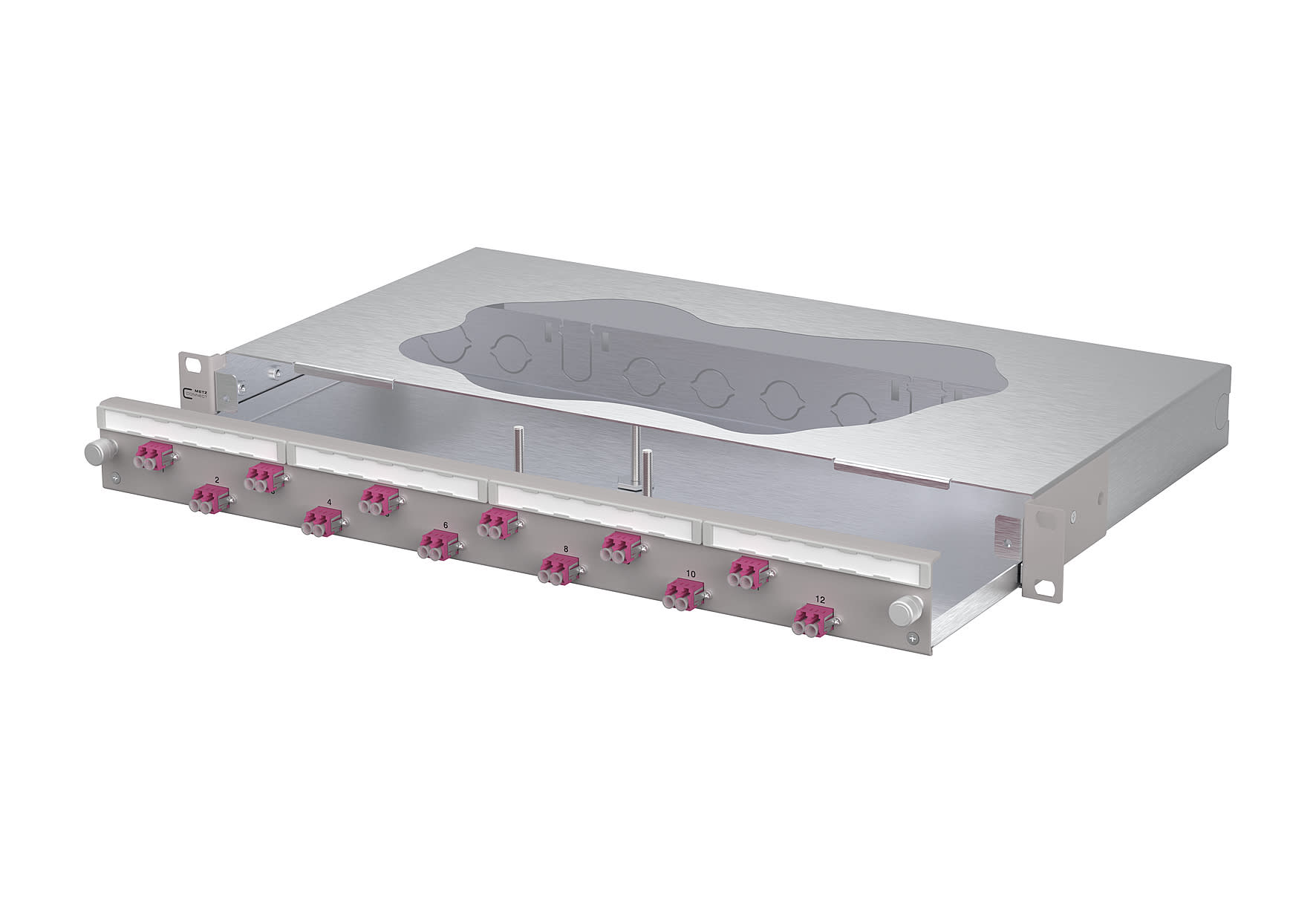 Metz - MEZ1504607512-F OpDAT slide2 Patchfeld VIK 12xLC-D OM4