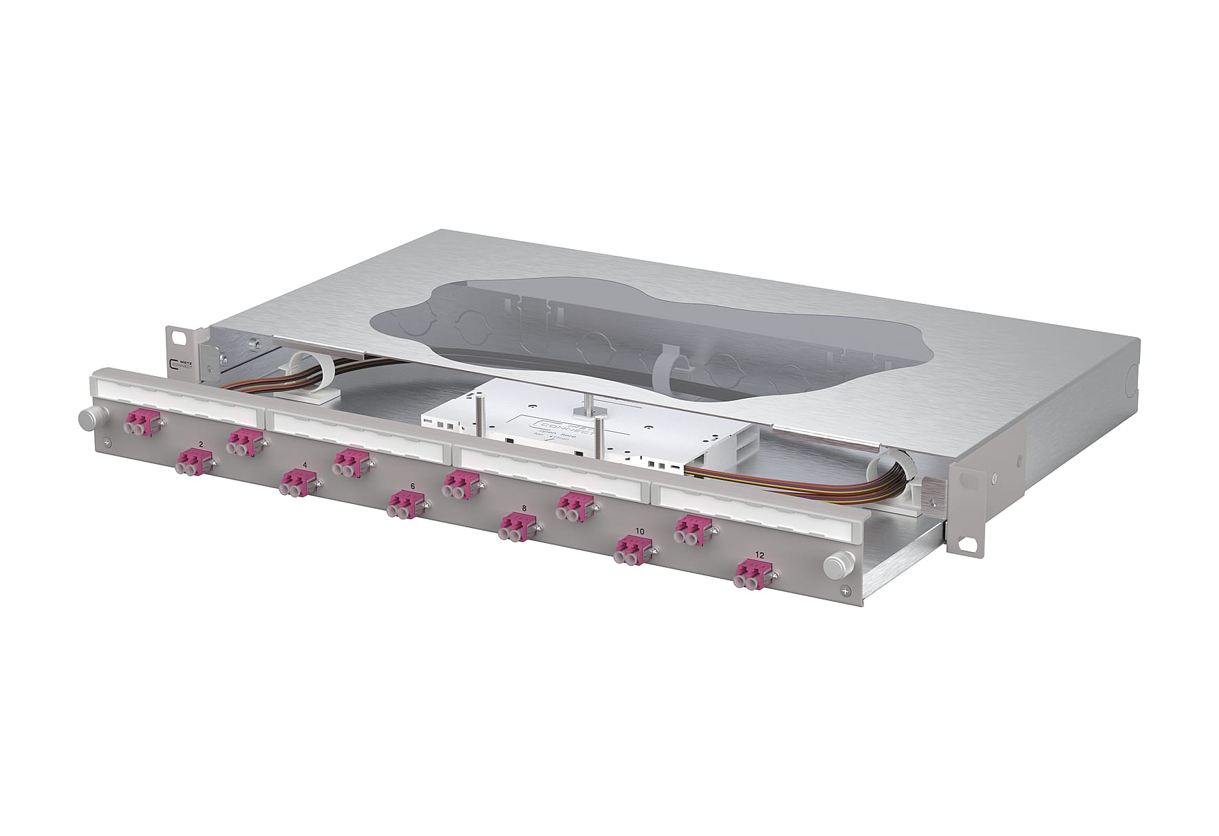 Metz - MEZ1504677512-F OpDAT slide2 Patchfeld splice 12xLC-D OM
