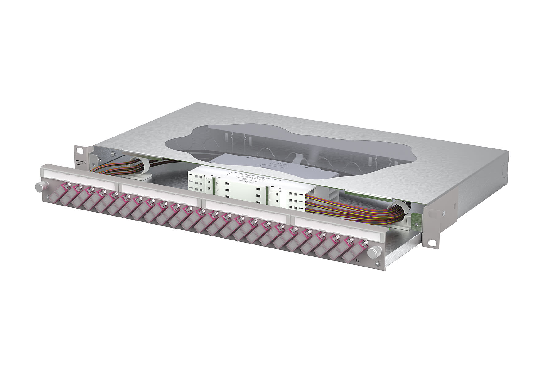 Metz - MEZ150467BB24-E OpDAT slide2 Patchfeld splice 24xSC-D OM