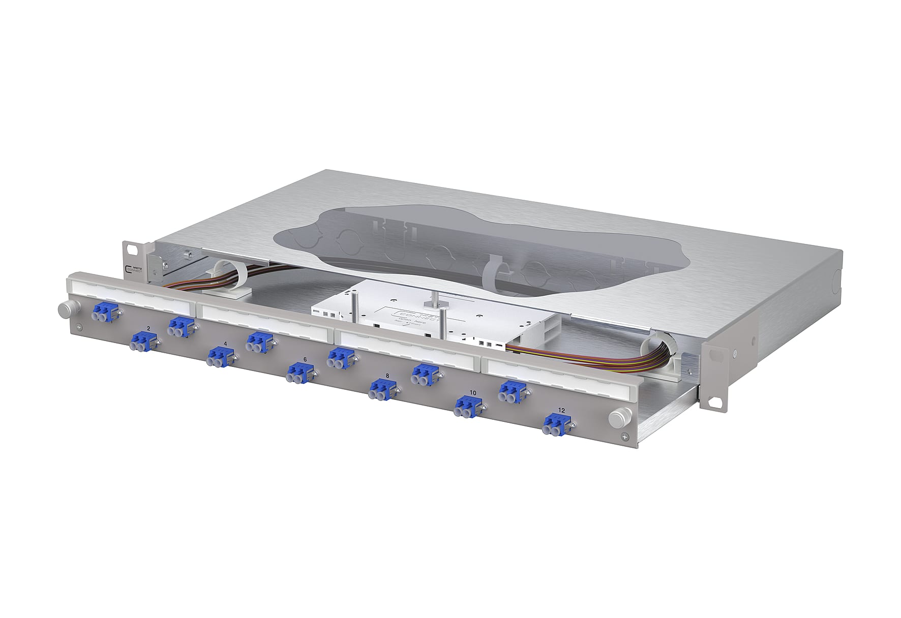 Metz - MEZ1504697412-F OpDAT slide2 Patchfeld splice 12xLC-D OS