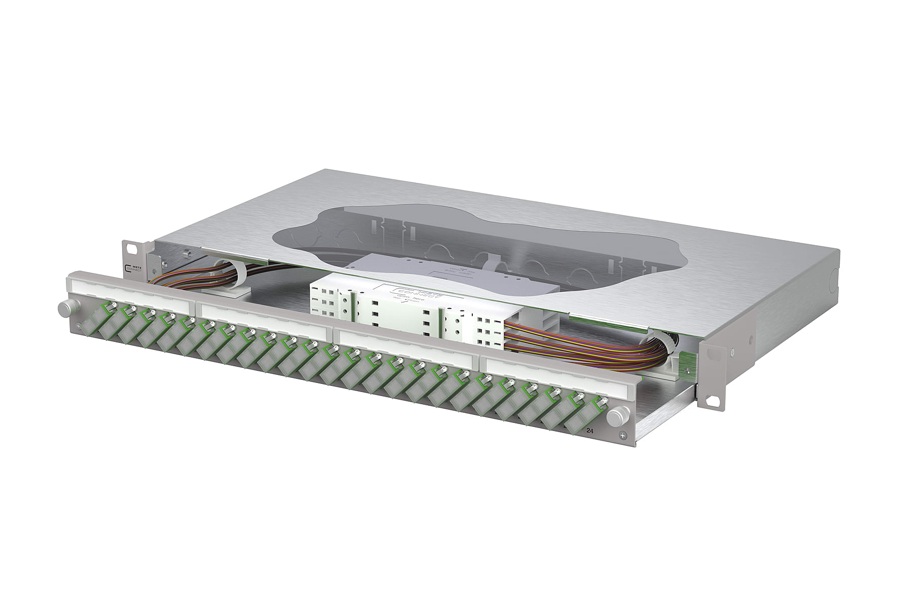Metz - MEZ150469F224-E OpDAT slide2 Patchfeld splice 24xSC-D AP