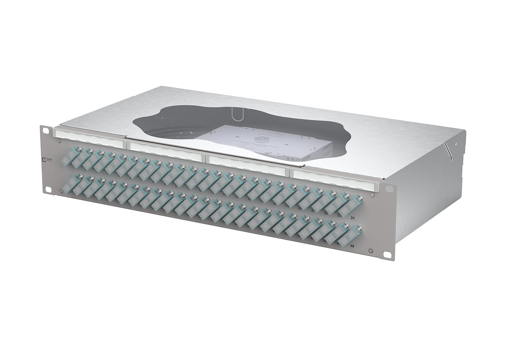 Metz - MEZ150485BA48-E OpDAT fix2 Patchfeld splice 48xSC-D OM3