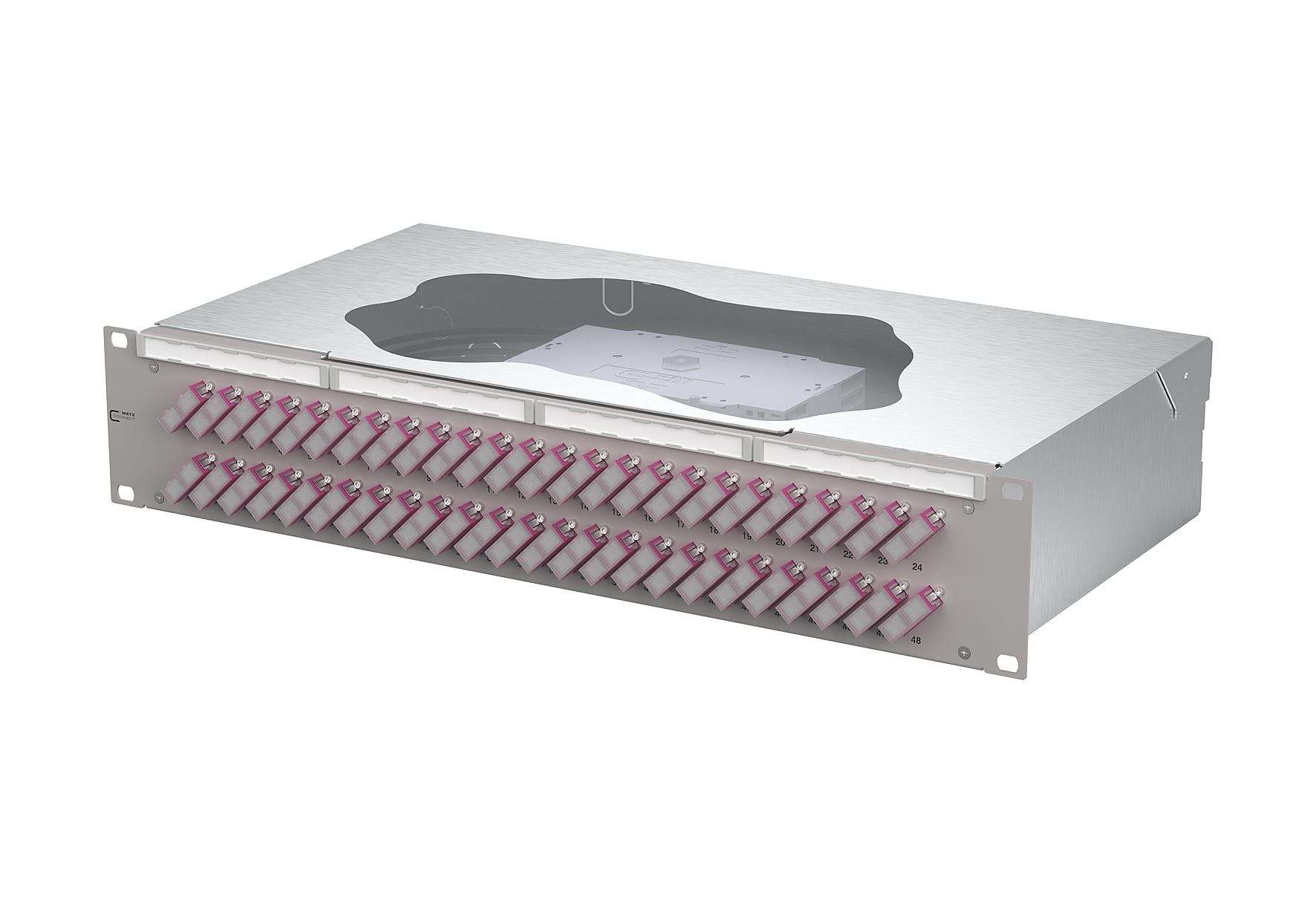 Metz - MEZ150487BB48-E OpDAT fix2 Patchfeld splice 48xSC-D OM4