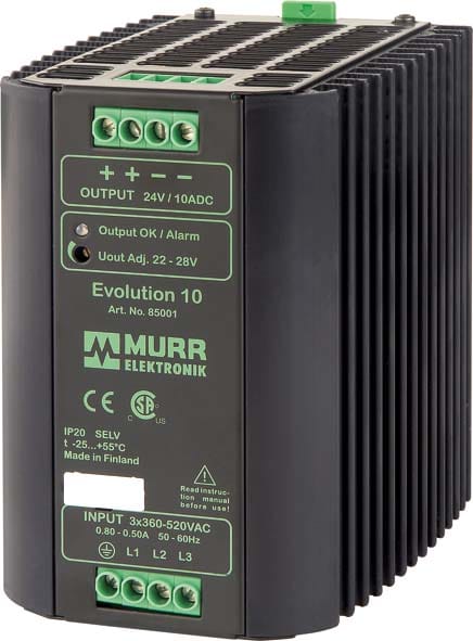MURRELEKTRONIK SRL MUE85001 EVOLUTION ALIM. SWITCHING TRIFASE 24VDC/