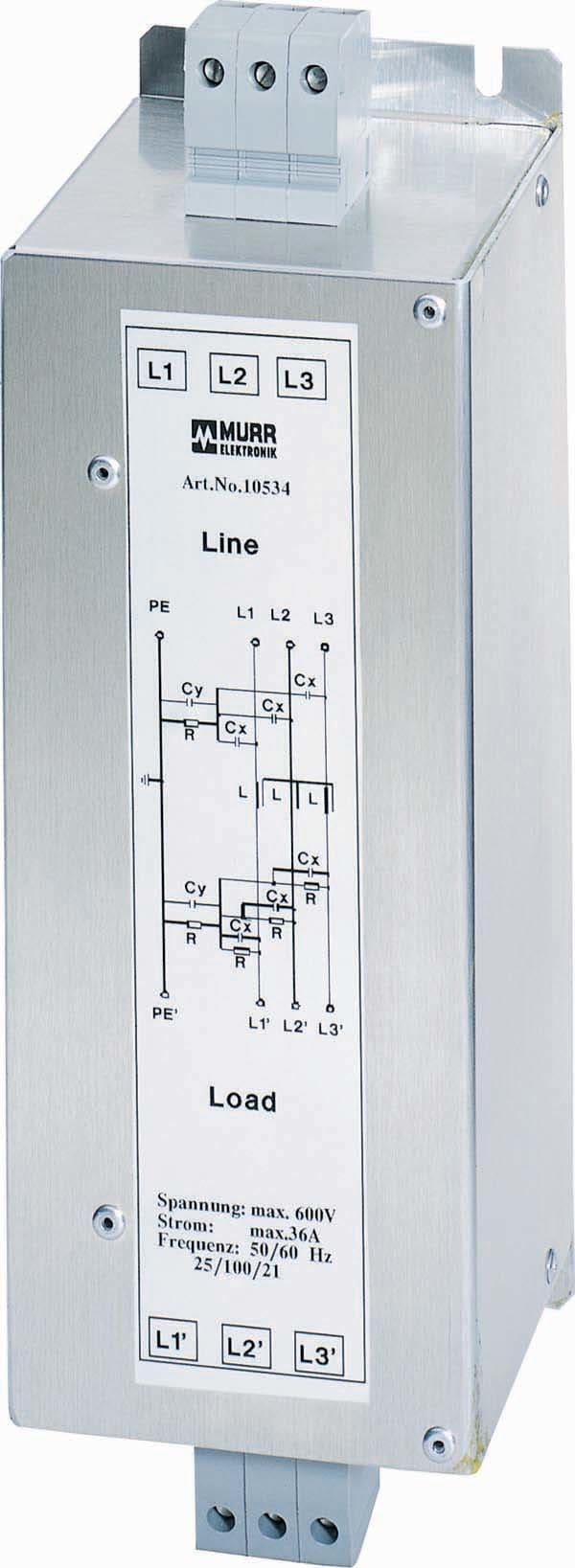MURRELEKTRONIK SRL MUE10532 MEF FILTRO EMC TRIFASE 1 LIVELLO