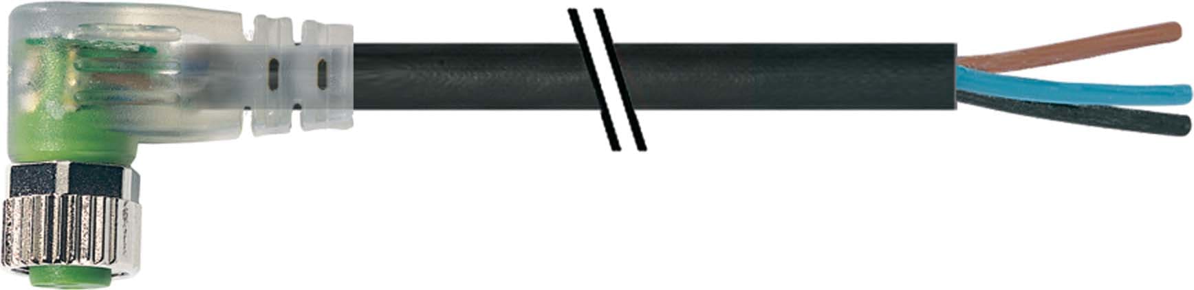 MURRELEKTRONIK SRL - MUE7000081216300500 M8 FEM. 90? CON CAVO, LED