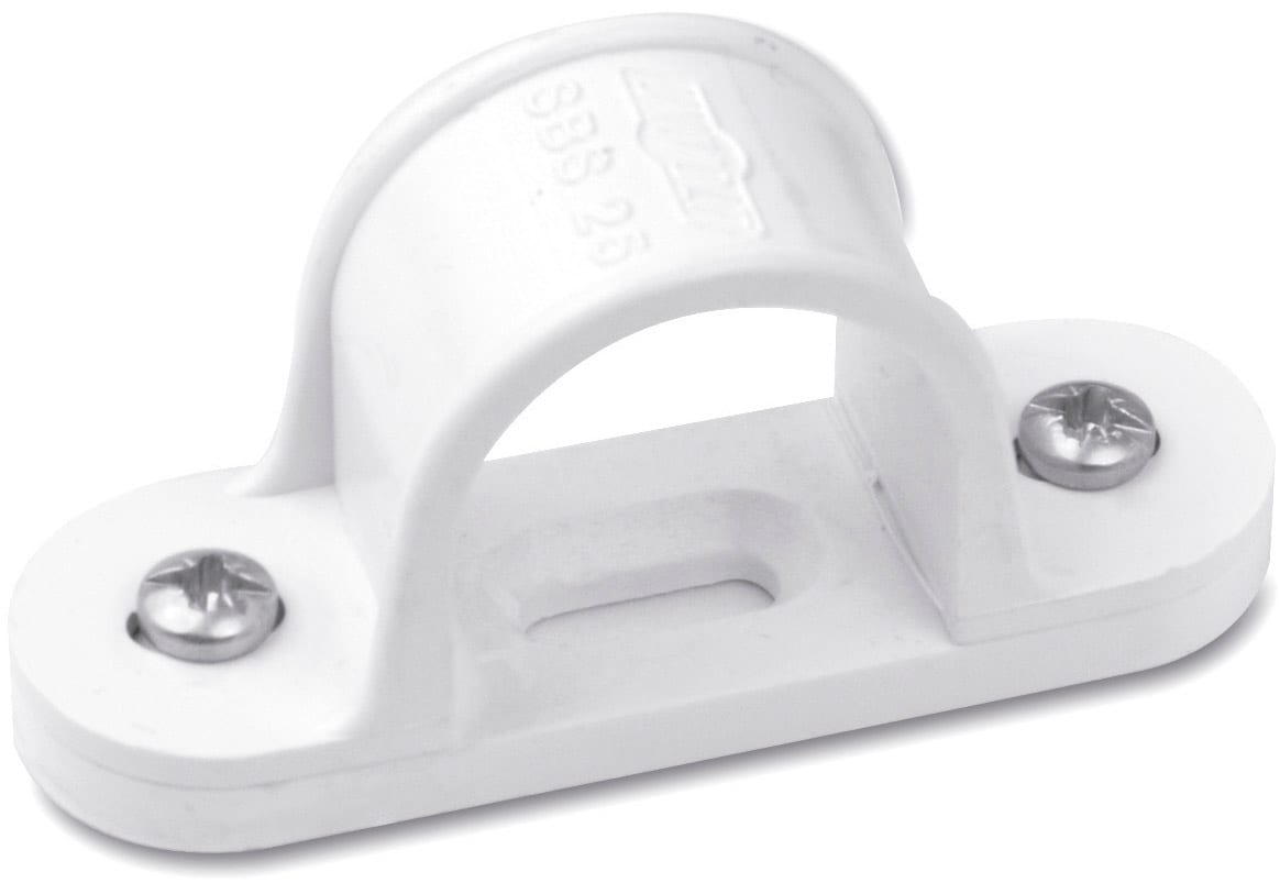 DIETZEL - DIE009247 PVC-Distanzschelle, A 16 mm, weiA