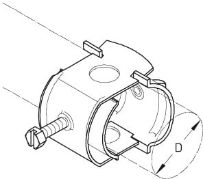 DIETZEL - DIE035551 Kabelschelle, fA1/4r A 32-36 mm, zur Wa