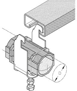 DIETZEL - DIE079534 Hochfrequenz-Kabelschelle, fA1/4r 7/8Zol