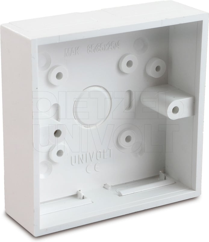 DIETZEL DIE041361 Minikanalaufputzdose 85x85x25 mm, mit 4