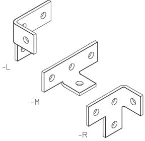 DIETZEL - DIE077498 Eckverbinder, mittig, 136x51x52 mm, tauc