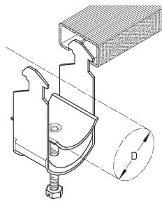 DIETZEL - DIE079420 Kabelschelle, fA1/4r A 52-56mm, C-Profi